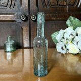 イギリス アンティークガラス瓶 インテリア雑貨 かわいいガラスボトル (約高さ15.7cm) など新着アップ