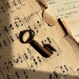 フランス アンティークキー 幸運と絆をつなぐ古鍵 チャンス・信頼・愛｜(約4.8cm) EW0823 [EW0823]