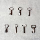 (在庫7) 1920〜1960年代 フランス製 アンティークキー｜深い風合いが魅力の可愛すぎるフランス古鍵｜(約3.0cm未満) EW1046などアップ