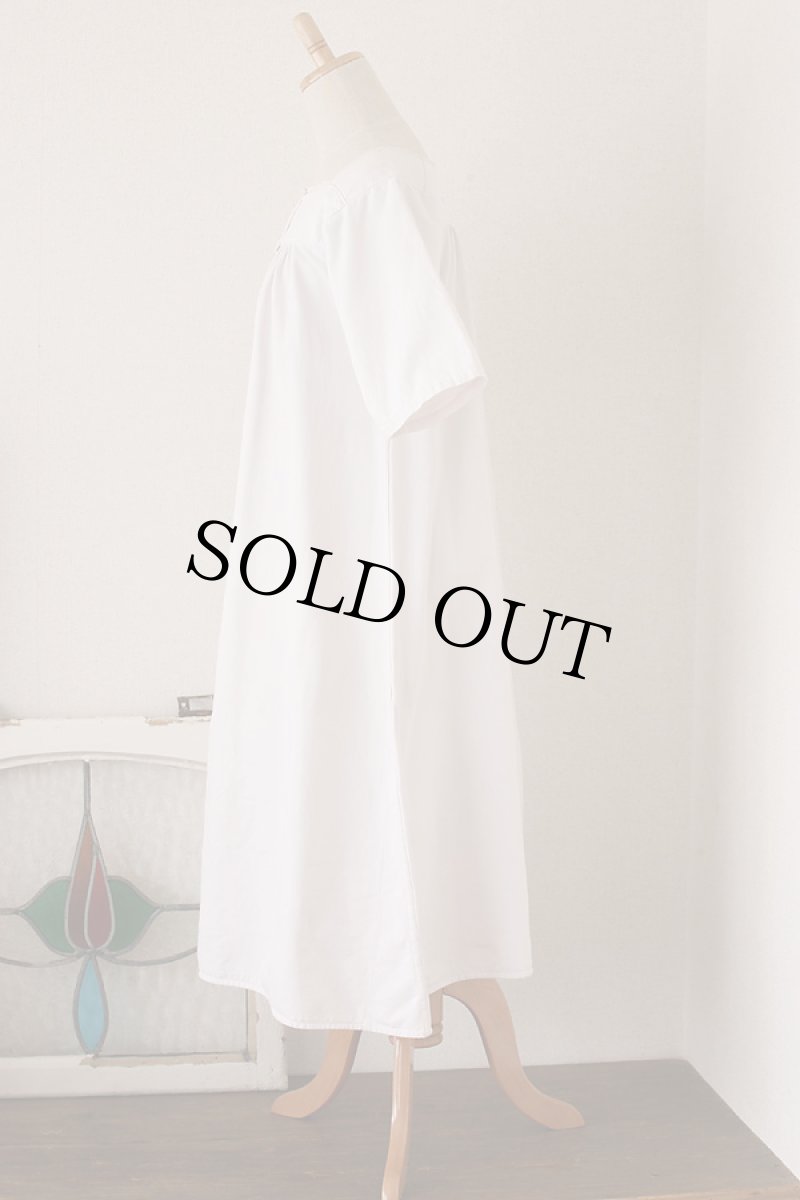 画像5: 〈ヨーロッパ〉1900年代ブラッシュドコットンワンピース　手刺繍ER (5)