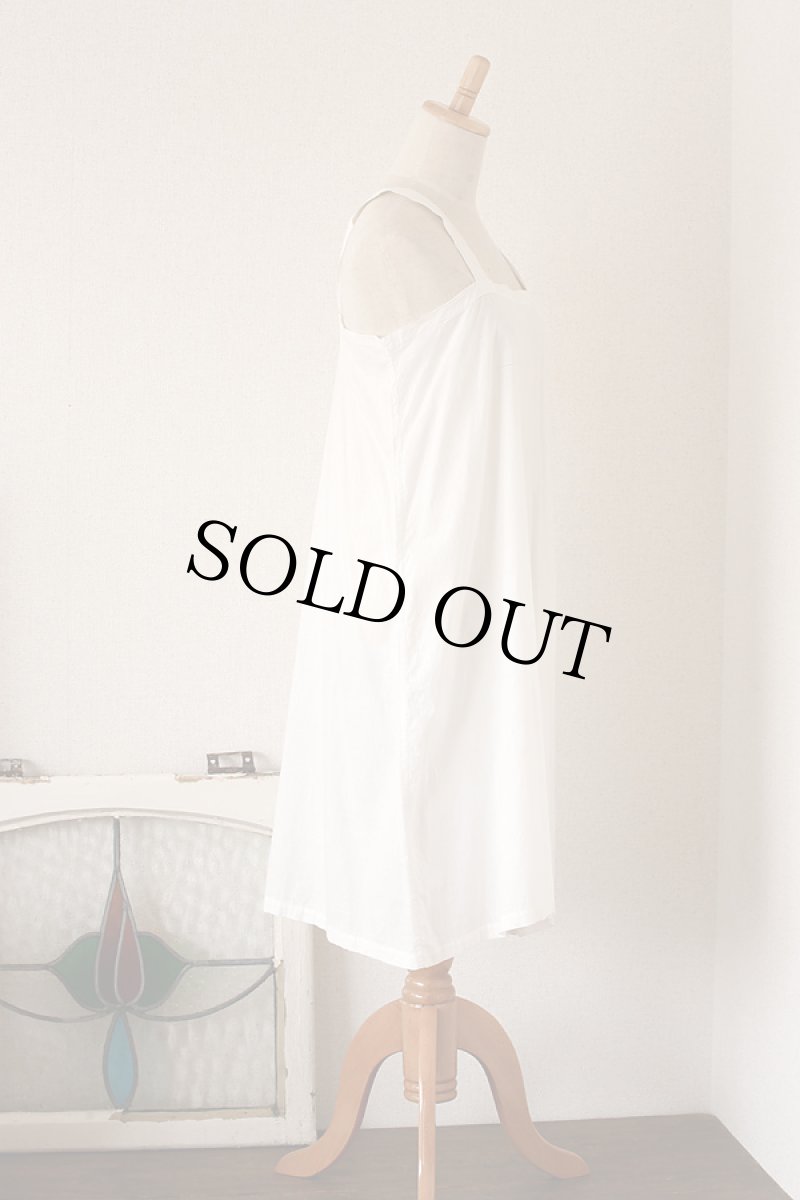 画像3: 〈ヨーロッパ〉アンティークコットンナイトドレス　RE手刺繍 (3)