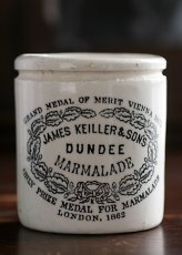 画像1: 〈イギリス〉1900年代 ダンディ社のマーマレード ロゴ入り陶器ジャー (1)