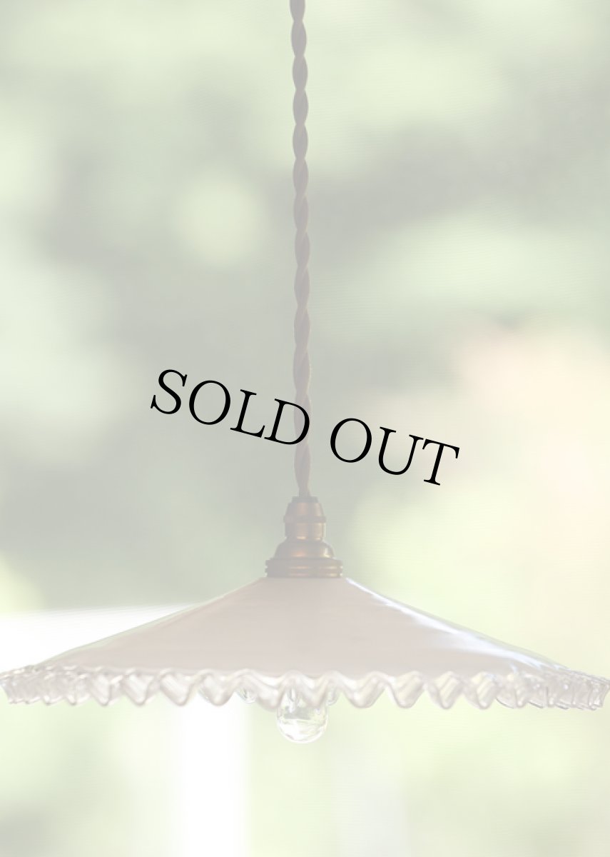 画像3: 〈フランス〉1930年　フレンチミルクガラスのランプシェード (3)