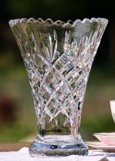 画像4: 〈イギリス〉1930年代 アンティーククリスタルガラス　分厚くずっしりとしたフラワーベース (4)