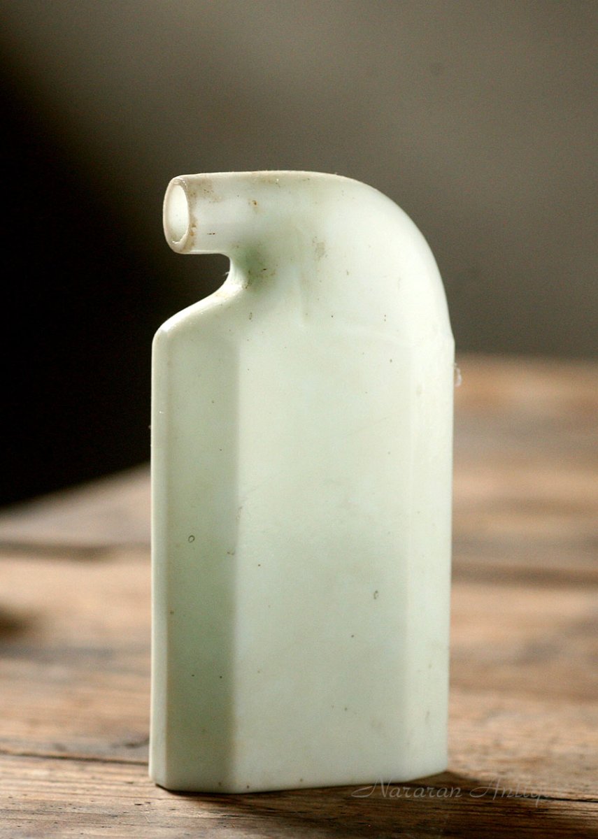 画像1: 〈イギリス〉アンティーク陶器ボトル（約高さ10.7cm） (1)