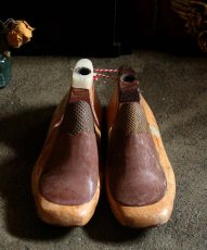 画像1: 〈ベルギー〉子供用　ブロカント木製靴型 (1)
