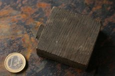 画像4: 〈ベルギー〉ブロカント　木製とメタルのプリンターブロック Edge(エッジ) E (4)