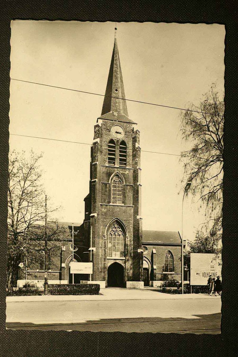 画像1: 〈ベルギー〉ブロカント ポストカード HOBOKEN.O.L.Vrouwkerk. (1)