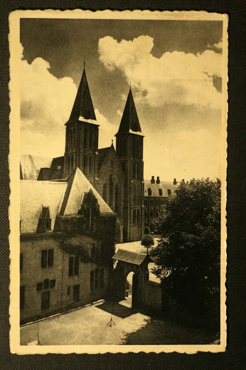 画像1: 〈ベルギー〉ブロカント ポストカード　マレツ修道院 （Abbaye de Maredsous） (1)