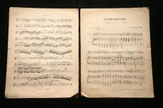 画像7: 〈ベルギー〉 ブロカント  アンティークピアノ楽譜 CONCERTINO 107 （約35cmX26.5cm） (7)