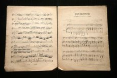 画像6: 〈ベルギー〉 ブロカント  アンティークピアノ楽譜 CONCERTINO 107 （約35cmX26.5cm） (6)