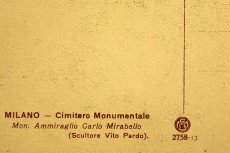 画像6: 〈ベルギー〉ブロカント ポストカード Cimitero Monumentale ミラノ記念墓地 (6)