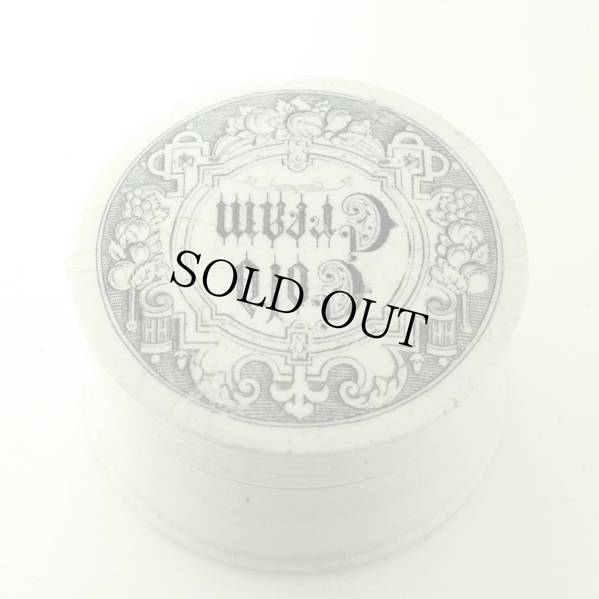 画像4: 〈イギリス〉1890年頃 アンティーク陶器 Cold Cream コールドクリーム陶器ポット（約直径5.7cm） (4)