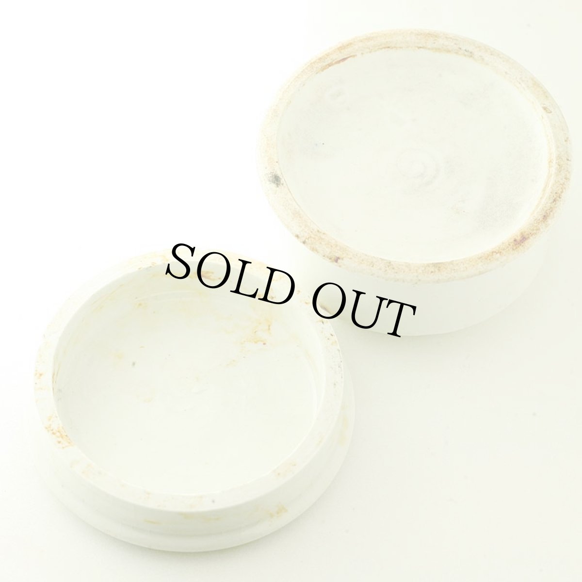 画像8: 〈イギリス〉1890年頃 CALVERT'S(キャビア) CARBOLIC TOOTH PASTE陶器ポット（約直径5.8ｃｍ） (8)