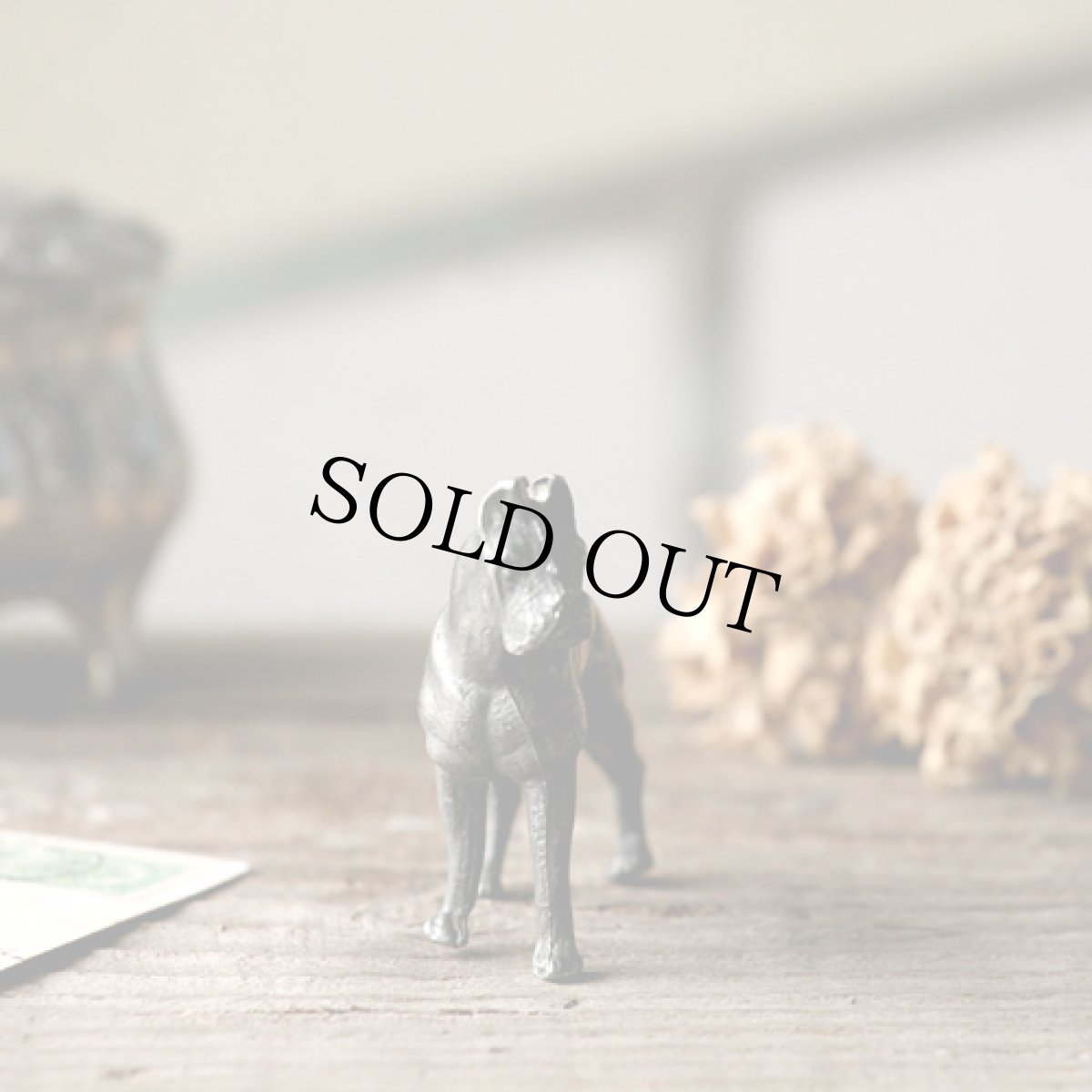 画像2: 〈イギリス〉1930-1940年代 犬のペーパーウエイト ピューター製 (2)