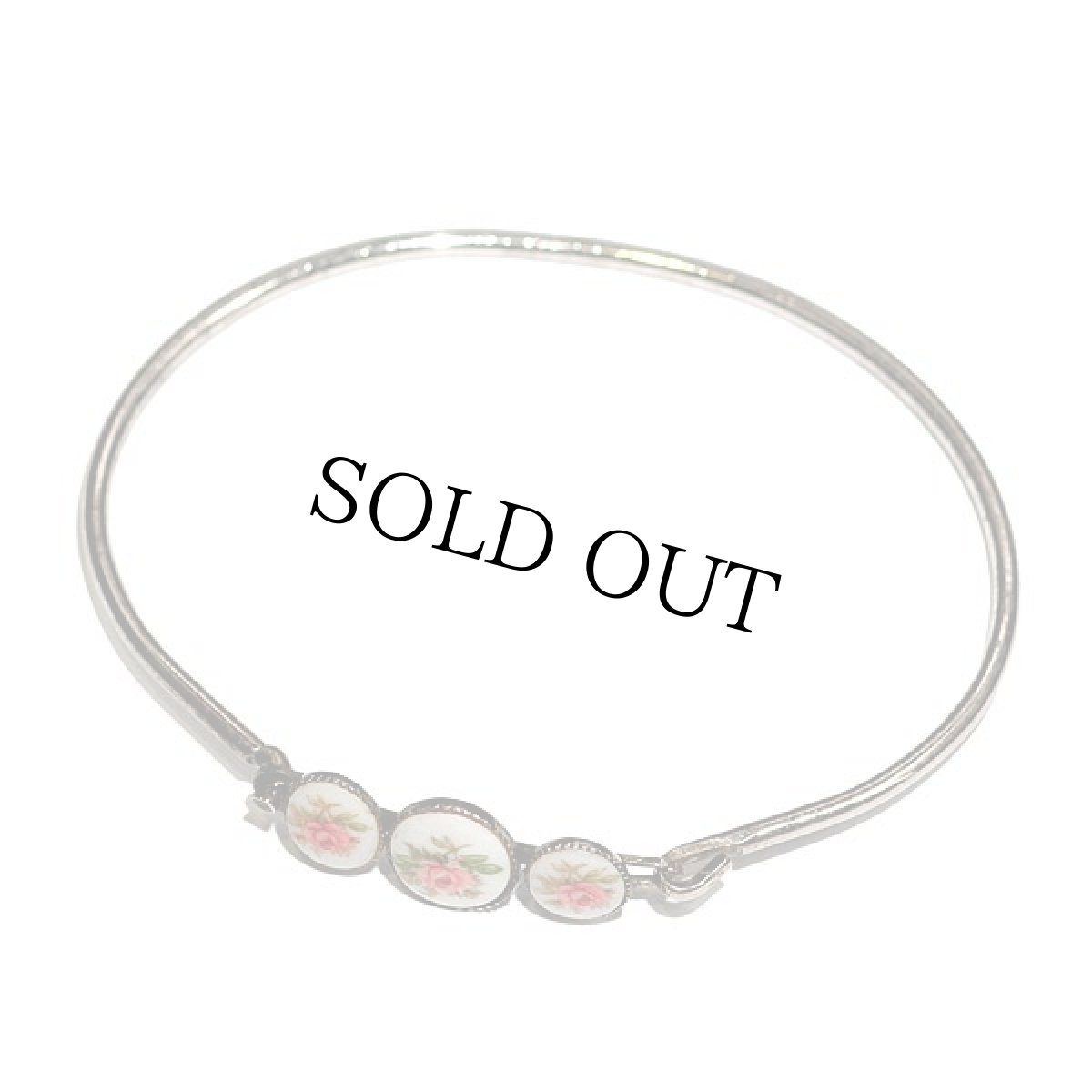 画像7: 〈イギリス〉1950年代　ハンドペイントローズの陶製ブレスレット (7)