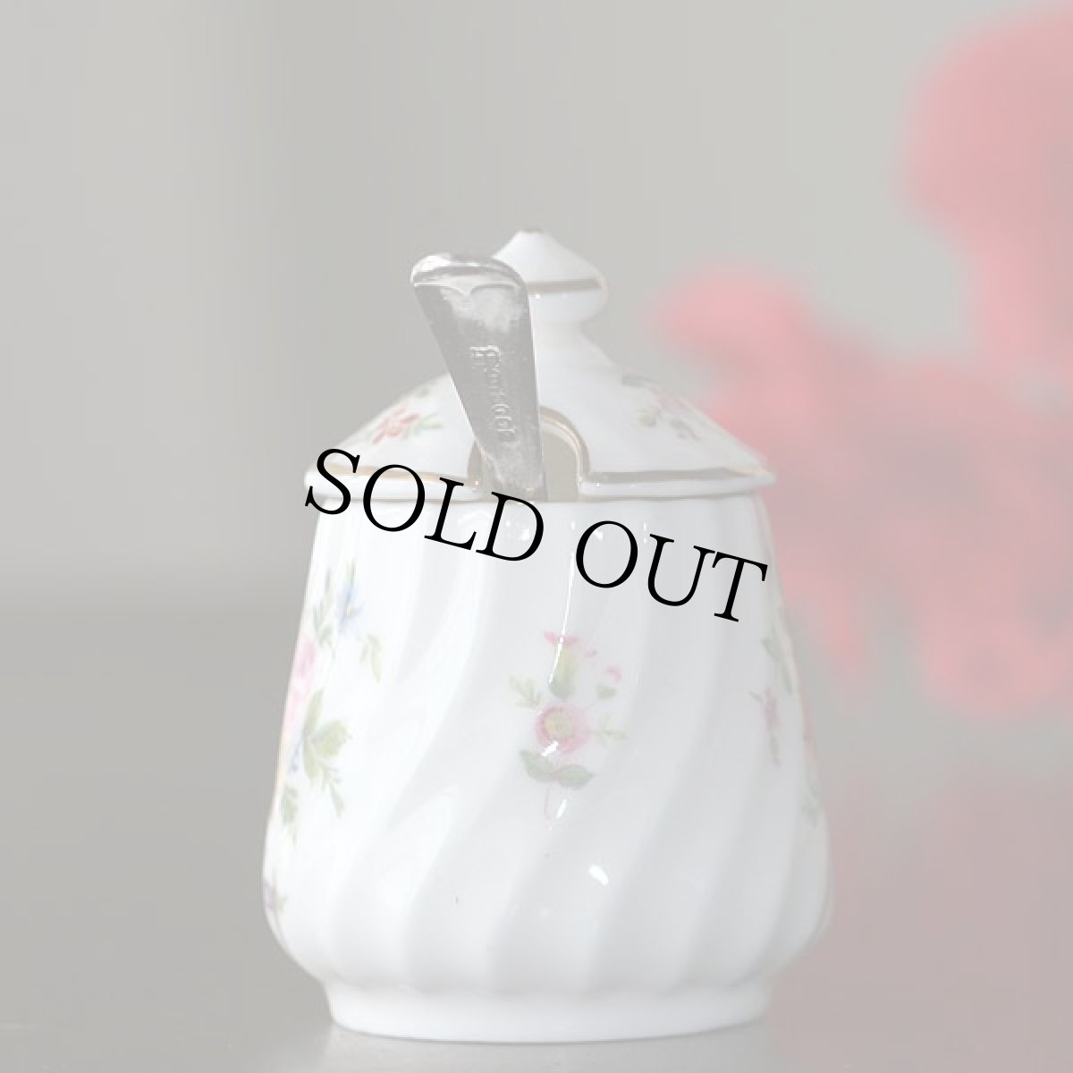 画像4: 〈MINTON〉ミントンの陶器ポットMARLOWスプーン付き (4)