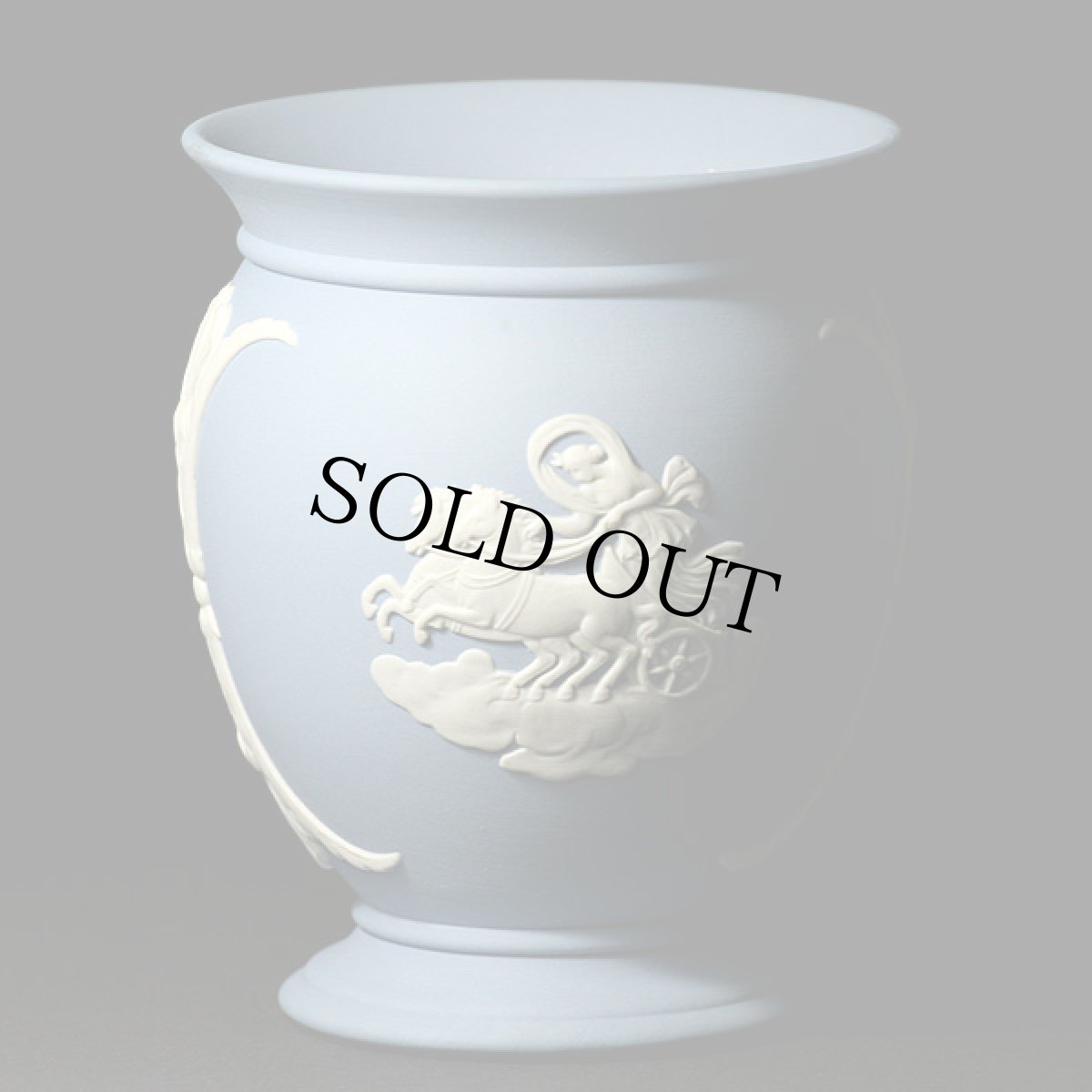 画像3: WEDGWOOD ウエッジウッド ジャスパーペールブルーフラワーベース(花瓶) (3)