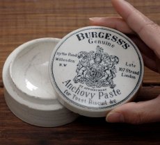 画像7: イギリス 1885年頃 イギリス（連合王国）の国章ライオンとユニコーンのアンチョビペースト陶器ポット (7)