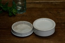 画像4: イギリス 1890年頃 アンティーク陶器 Cold Cream コールドクリーム陶器ポット（約直径6.2cm） (4)