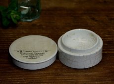 画像2: イギリス アンティーク陶器 W.H.Dixon Chemists社 陶器ポット（約直径6.2cm） (2)