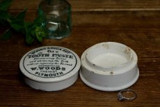 画像2: イギリス 1890年頃 W.Woods dental pot トゥースペースト陶器ポット（約直径7.0ｃｍ） (2)