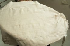 画像15: ドイツ 手縫いホームスパン ジャーマンアンティークリネンスモックワンピ手刺繍NV (15)
