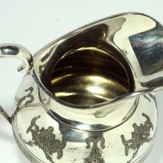 画像5: イギリス 英国銀器 1920年代 美しい優雅な銀細工のジャグ (5)