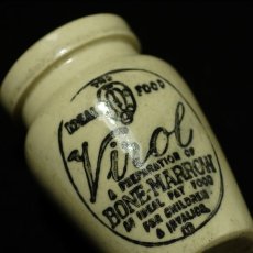 画像7: イギリス ヴァイロール Virol アンティーク陶器 ポット (8.2cm) (7)