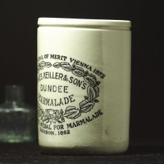 画像2: イギリス 1900年代 ダンディ(DUNDEE)のマーマレード ロゴ入り陶器ジャー(約 高さ11.3ｃｍ) (2)