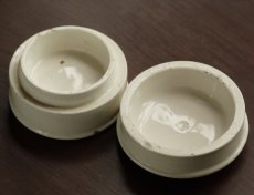 画像3: イギリス 1890年頃 W.Woods dental pot トゥースペースト陶器ポット（約直径6.9cm） (3)