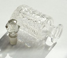 画像4: イギリス アンティーク ガラスボトル ガラスストッパー付き (約高さ13.8cm) (4)