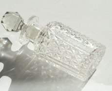 画像2: イギリス アンティーク ガラスボトル ガラスストッパー付き (約高さ13.8cm) (2)