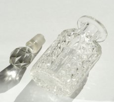 画像5: イギリス アンティーク ガラスボトル ガラスストッパー付き (約高さ13.8cm) (5)