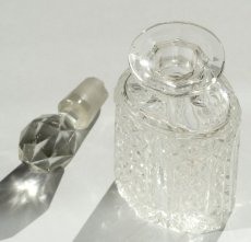画像6: イギリス アンティーク ガラスボトル ガラスストッパー付き (約高さ13.8cm) (6)
