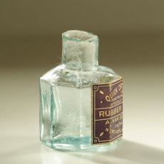 画像4: イギリス 1900年頃  英国 アンティーク雑貨 英字ラベル オクタゴンインクガラス瓶(約高さ5.9cm) (4)