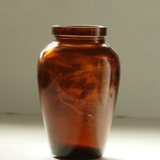 画像3: イギリス 1920s  Virol ヴァイロール アンバー アンティーク ガラスボトル (約 高さ13.9cm) (3)