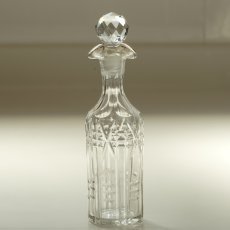 画像1: イギリス 1950年代 ミントソース アンティークガラスボトル (1)