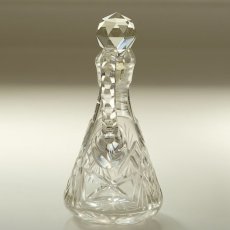 画像2: イギリス 1950年代 ミントソース アンティークガラスボトル (2)