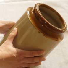 画像7: イギリス 大きな アンティーク 陶器ボトル (約 高さ19.5cm) (7)