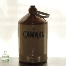 画像14: イギリス 大きなジンジャービアボトル CAMWAL アンティーク 陶器(約 高さ33cm) (14)
