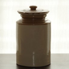 画像11: イギリス 大きな アンティーク 陶器ボトル 蓋つき(約 高さ24cm) (11)