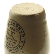 画像8: イギリス アンティーク雑貨 陶器ボトル HAILWOOD'S MANCHESTER RICH CREAM (約 高さ9.3cm) (8)