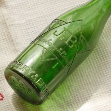 画像11: イギリス  アンティークガラス瓶  JEWSBURY & BROWN Ltd MANCHESTERボトル (約高さ19.5cm) (11)
