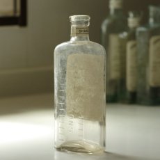 画像4: 英国アンティークガラス瓶 COCKS&DUNSFORD 英字ラベル付き TABLE SPOONS (約高さ 17.0cm) (4)