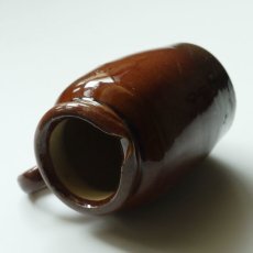 画像8: イギリス RICH CREAM 注ぎ口と取っ手付きアンティーククリーム陶器ポット（約 高さ9.3cm） (8)