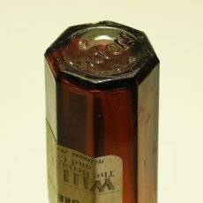 画像8: イギリス ポイズンガラスボトル アンバーカラー PURE GLYCERINE 英字ラベル付き (高さ 約10.0cm) (8)