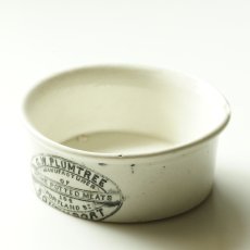 画像3: イギリス 1920年代 G・W・PLUMTREE社のミート ロゴ入り陶器ジャー (3)