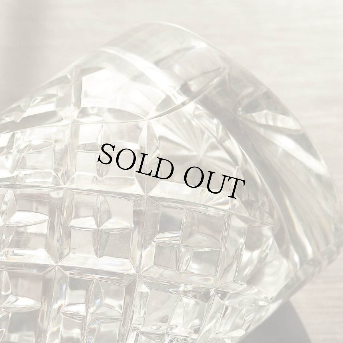 画像6: イギリス 1960年代  花瓶 クリスタルガラス 背の高いフラワーベース (6)