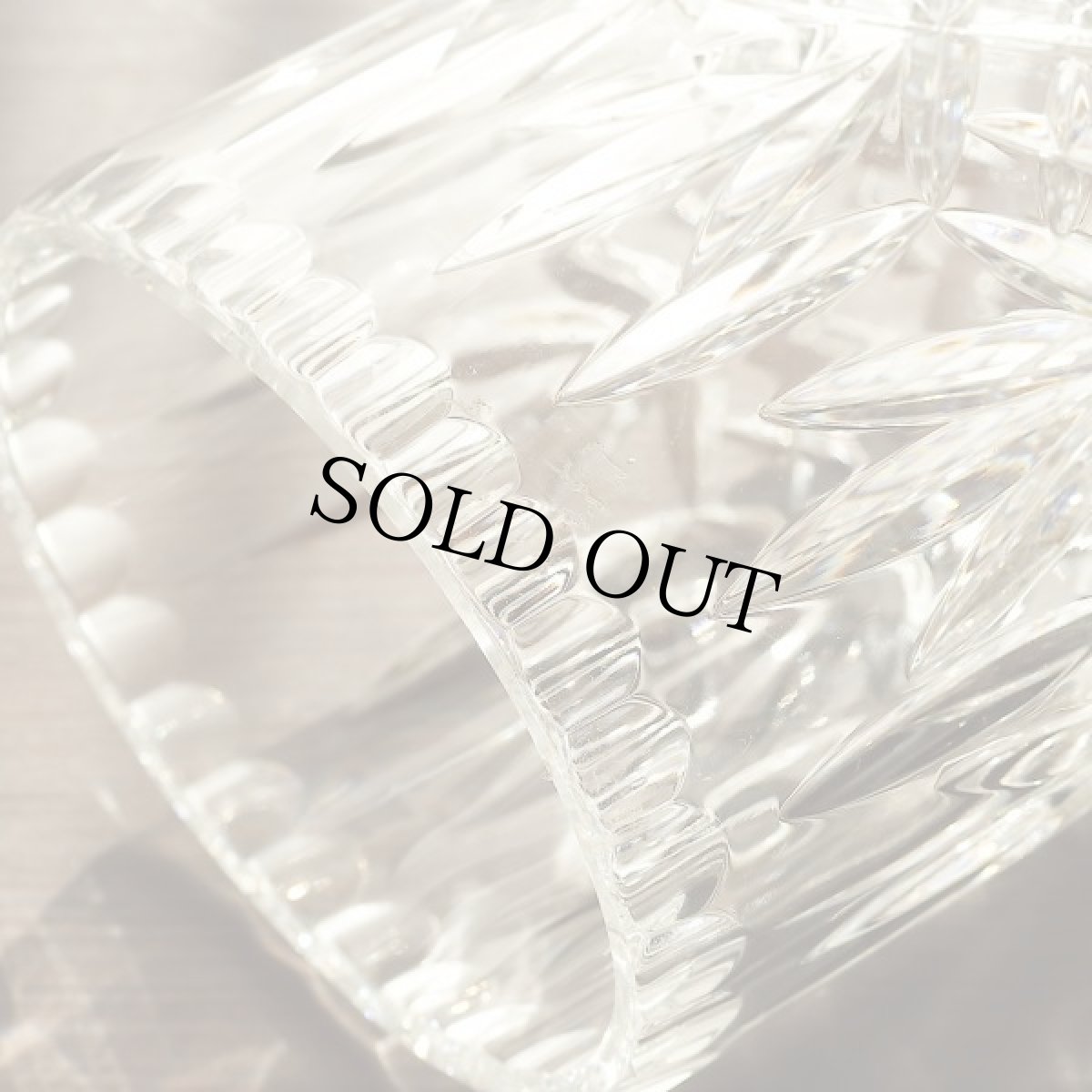 画像5: イギリス 1960年代  花瓶 クリスタルガラス 背の高いフラワーベース (5)